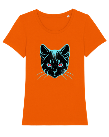 Galactic Cat Bright Orange