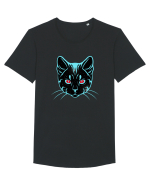 Galactic Cat Tricou mânecă scurtă guler larg Bărbat Skater