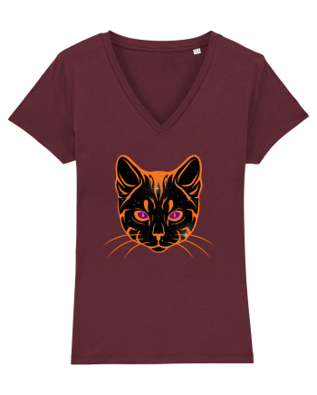 Galactic Cat Burgundy
