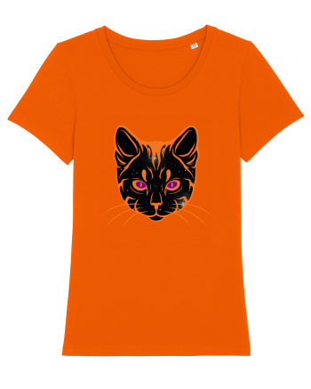 Galactic Cat Bright Orange