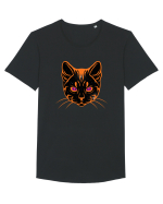 Galactic Cat Tricou mânecă scurtă guler larg Bărbat Skater