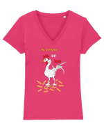 În penne de idei Tricou mânecă scurtă guler V Damă Evoker