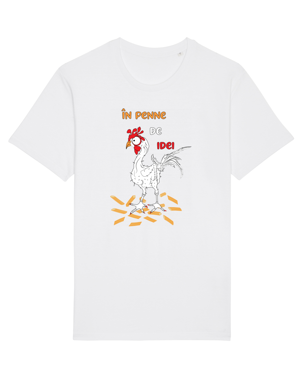 Tricou mânecă scurtă Unisex Rocker White