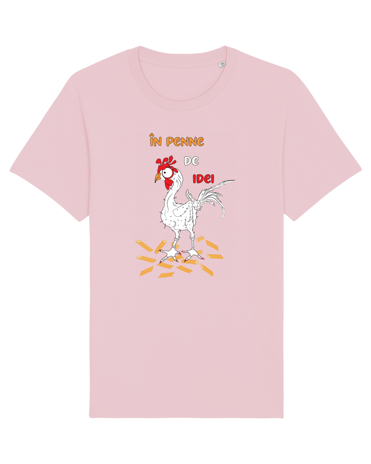 Tricou mânecă scurtă Unisex Rocker Cotton Pink