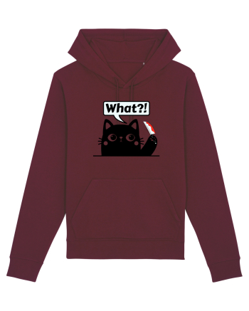Funny Killer Kitty Burgundy