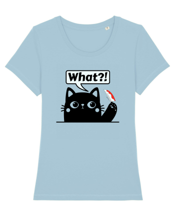 Funny Killer Kitty Sky Blue
