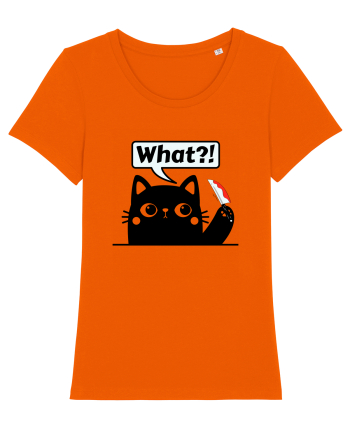 Funny Killer Kitty Bright Orange