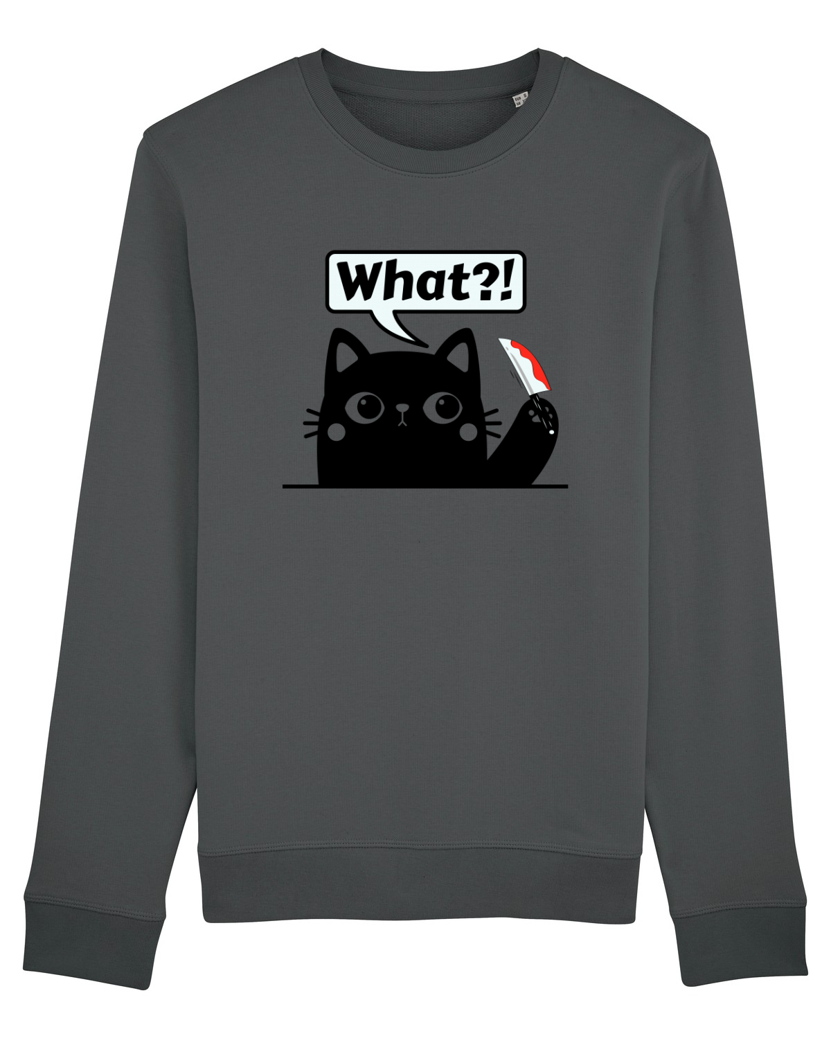 Bluză mânecă lungă Unisex Rise Anthracite