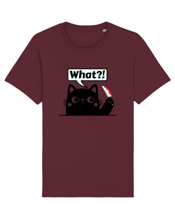 Funny Killer Kitty Burgundy