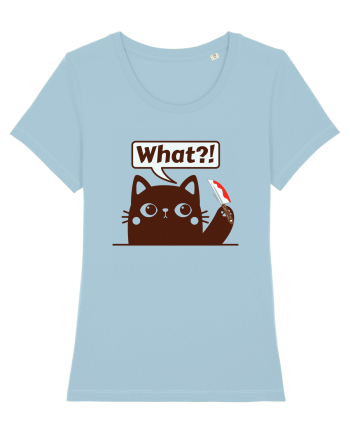 Funny Killer Kitty Sky Blue