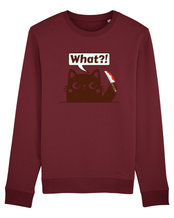 Funny Killer Kitty Burgundy