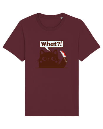 Funny Killer Kitty Burgundy