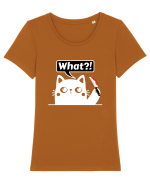 Funny Killer Kitty Tricou mânecă scurtă guler larg fitted Damă Expresser