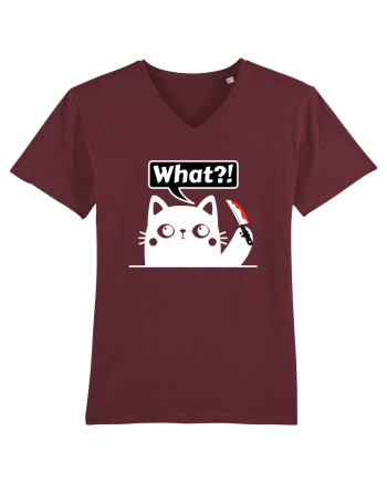 Funny Killer Kitty Burgundy