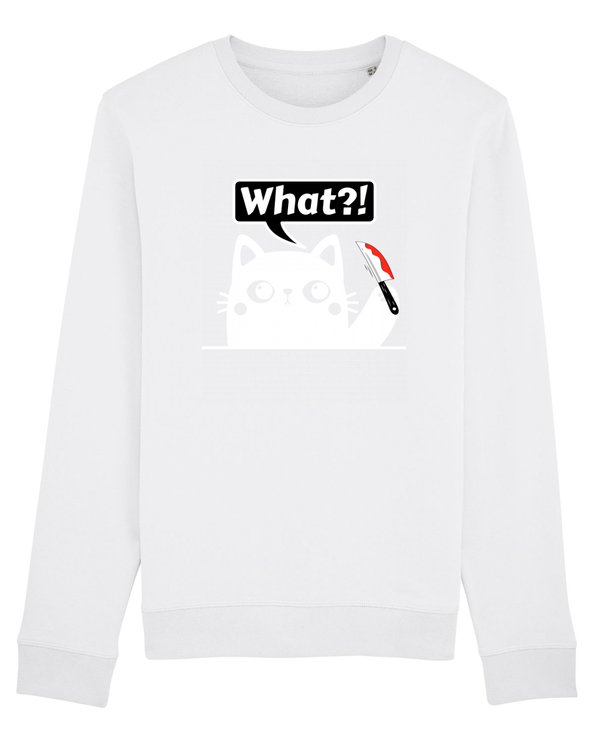 Bluză mânecă lungă Unisex Rise White