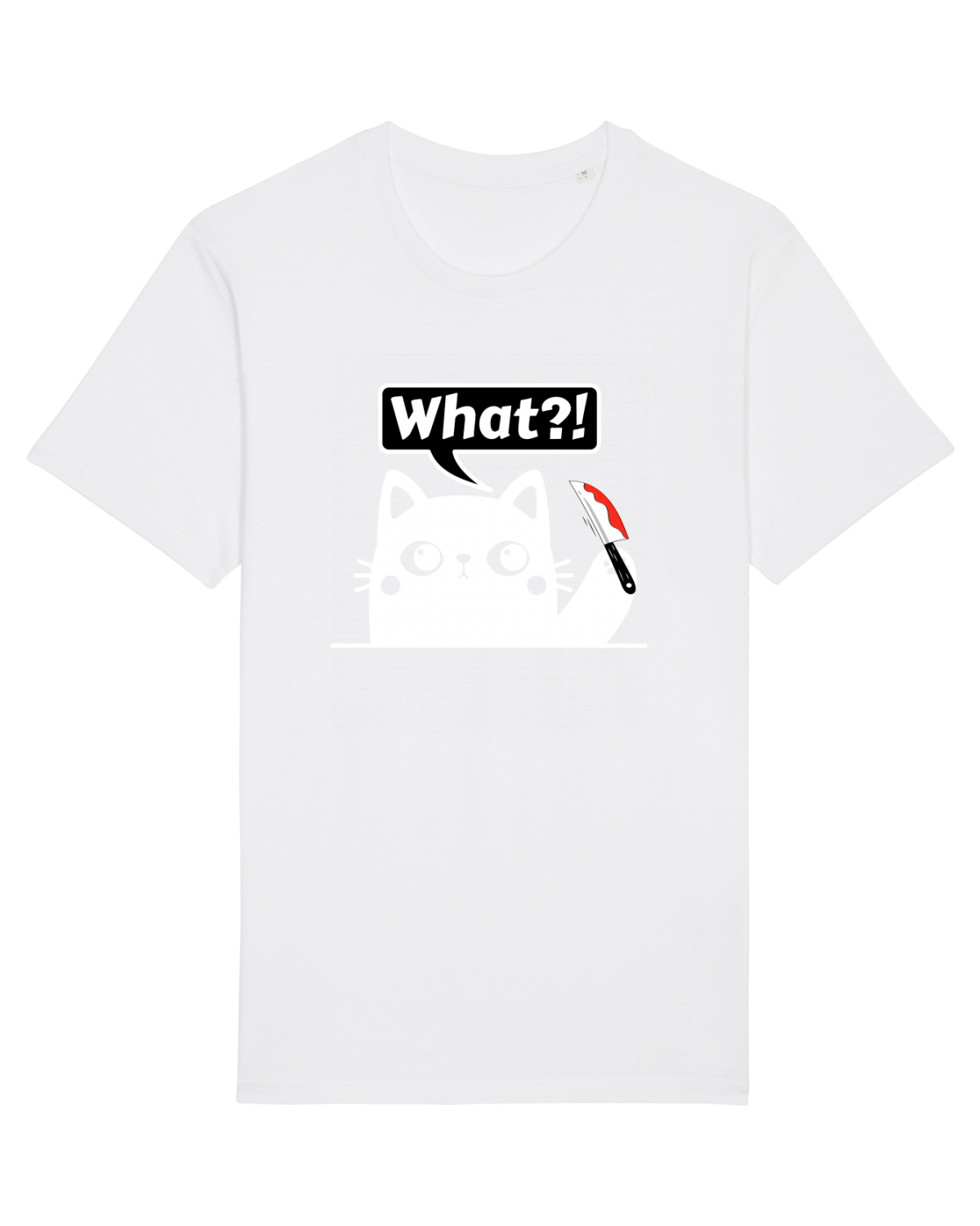 Tricou mânecă scurtă Unisex Rocker White