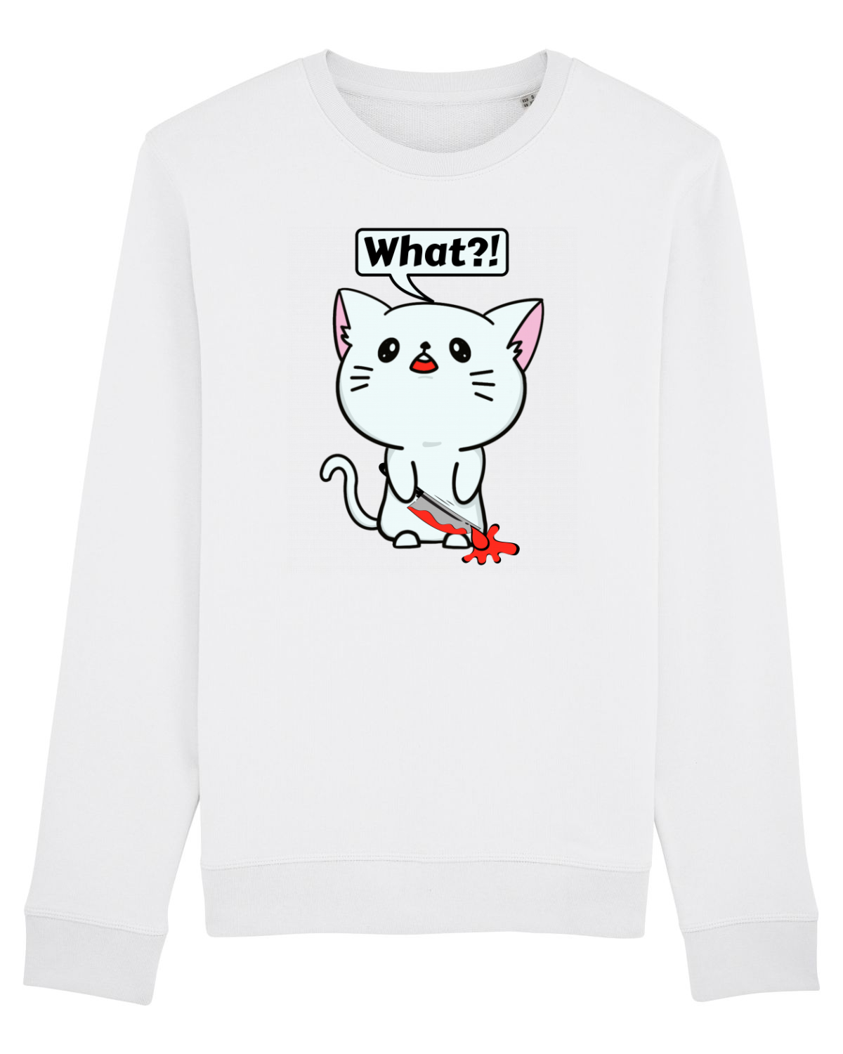 Bluză mânecă lungă Unisex Rise White