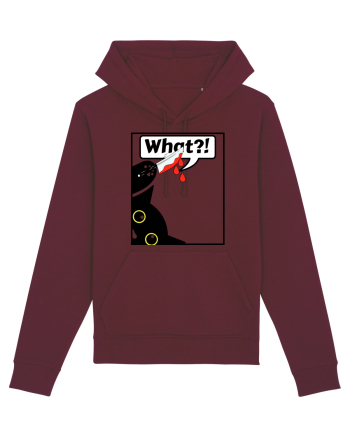Funny Killer Kitty Burgundy
