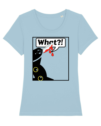 Funny Killer Kitty Sky Blue