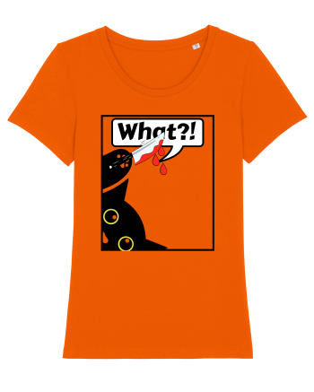 Funny Killer Kitty Bright Orange