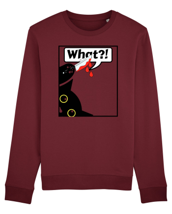 Funny Killer Kitty Burgundy