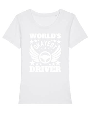 World'S Okayest Driver White