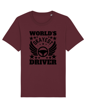 World'S Okayest Driver Burgundy