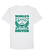 World'S Okayest Driver Tricou mânecă scurtă guler larg Bărbat Skater