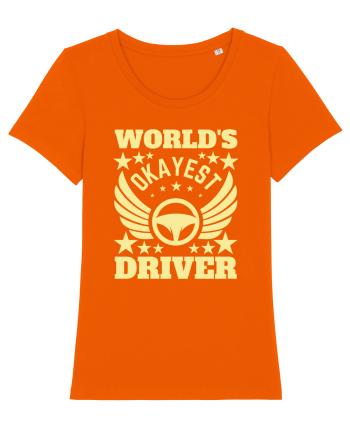 World'S Okayest Driver Bright Orange