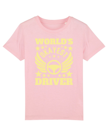 World'S Okayest Driver Cotton Pink
