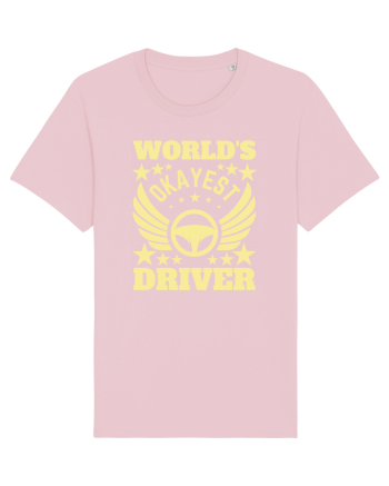 World'S Okayest Driver Cotton Pink