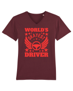 World'S Okayest Driver Tricou mânecă scurtă guler V Bărbat Presenter