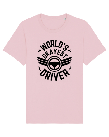World'S Okayest Driver Cotton Pink