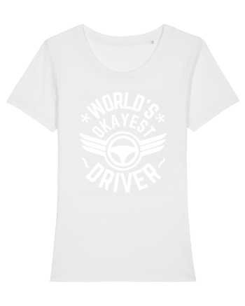 World'S Okayest Driver White