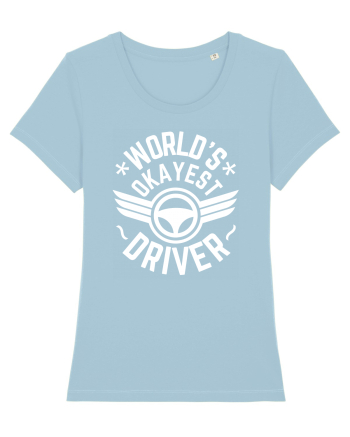 World'S Okayest Driver Sky Blue