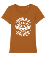 World'S Okayest Driver Tricou mânecă scurtă guler larg fitted Damă Expresser