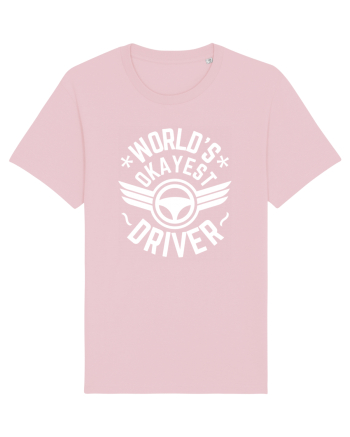 World'S Okayest Driver Cotton Pink