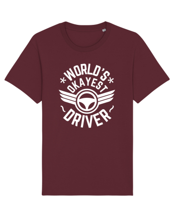 World'S Okayest Driver Burgundy