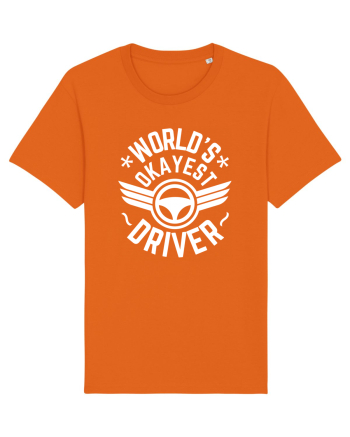 World'S Okayest Driver Bright Orange