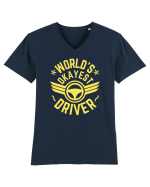 World'S Okayest Driver Tricou mânecă scurtă guler V Bărbat Presenter
