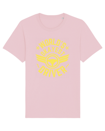World'S Okayest Driver Cotton Pink