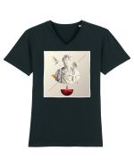 Marcus Aurelius Statue Tricou mânecă scurtă guler V Bărbat Presenter
