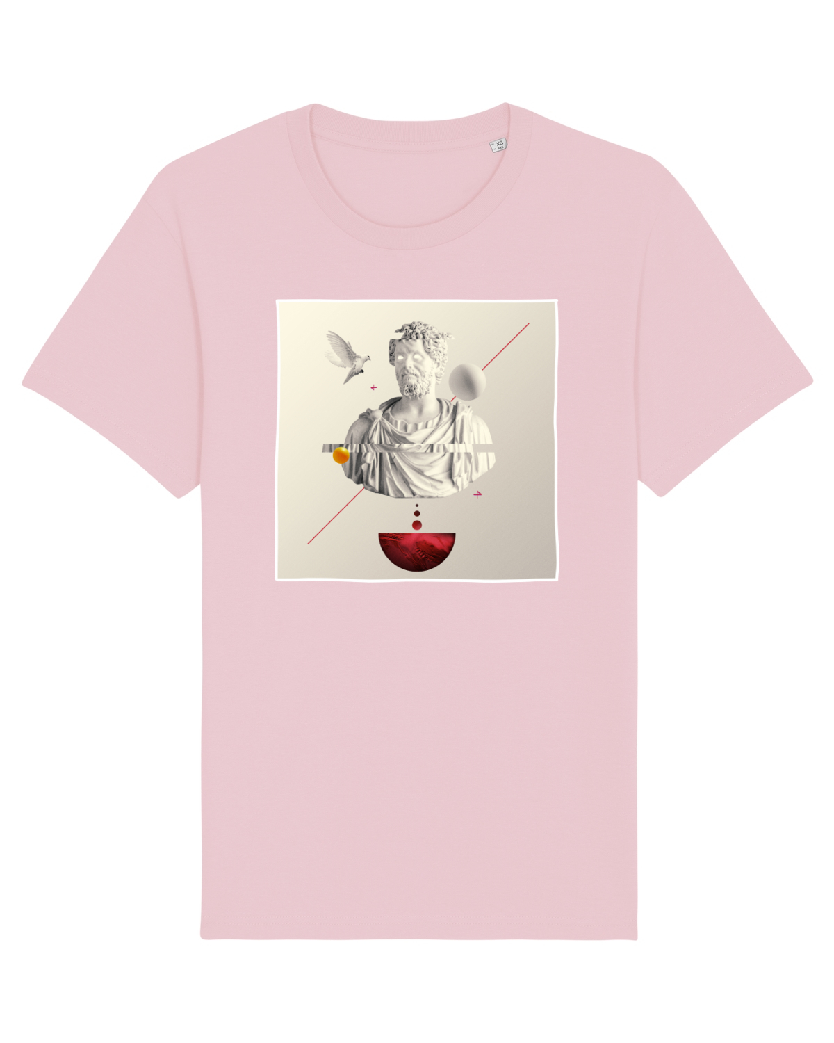 Tricou mânecă scurtă Unisex Rocker Cotton Pink