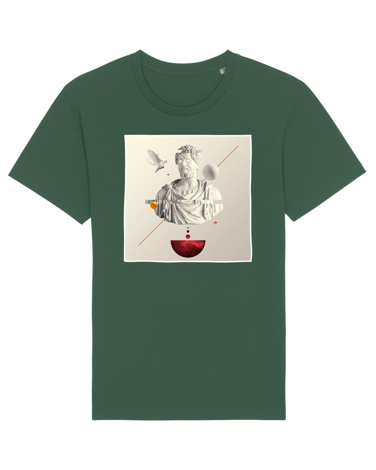Tricou mânecă scurtă Unisex Rocker Bottle Green