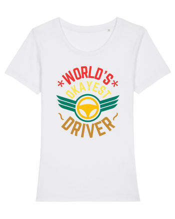 World'S Okayest Driver White