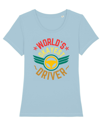 World'S Okayest Driver Sky Blue