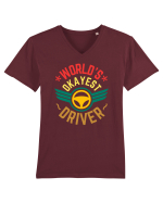 World'S Okayest Driver Tricou mânecă scurtă guler V Bărbat Presenter
