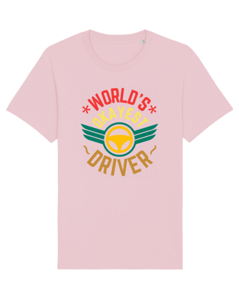 World'S Okayest Driver Cotton Pink