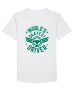 World'S Okayest Driver Tricou mânecă scurtă guler larg Bărbat Skater