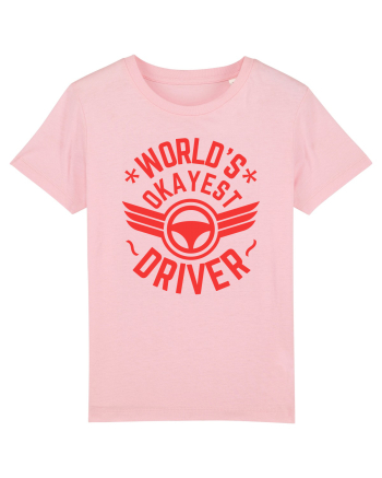 World'S Okayest Driver Cotton Pink